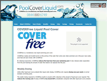 Tablet Screenshot of poolcoverliquid.com